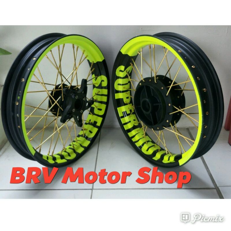 Velg Jari Vixion R - Sepaket Velg Vixion R Tapak Lebar Ring 17