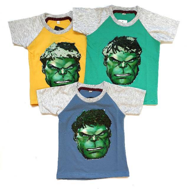 Kaos Anak Laki LED HULK