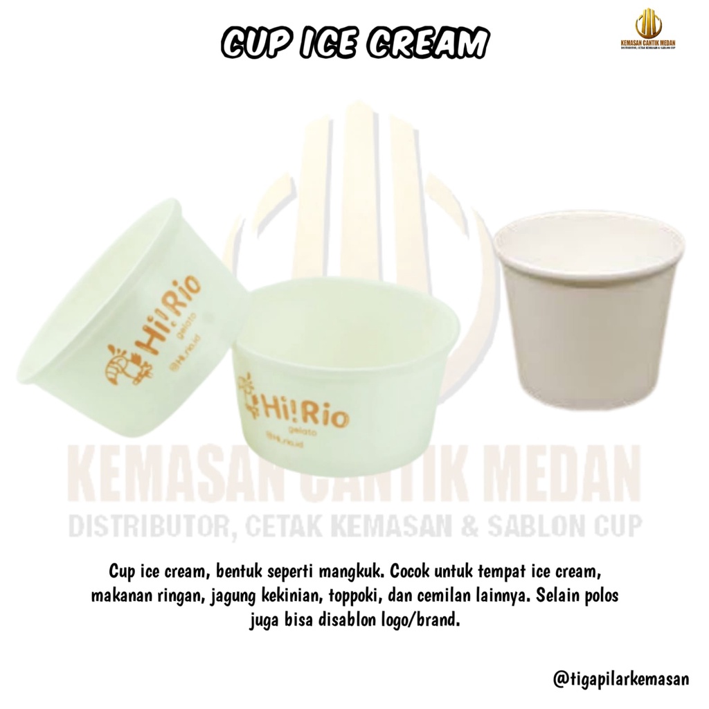 Cup ice cream/paper cup ice(isi50pcs)