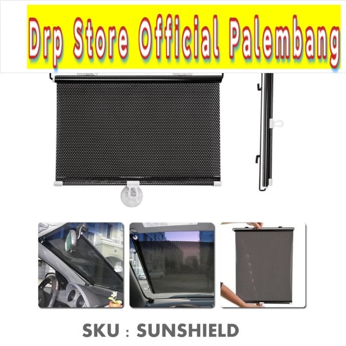 Sunshield Mobil Roll Tabir Surya Sunshade Sun Shade Tirai Gulung Mobil