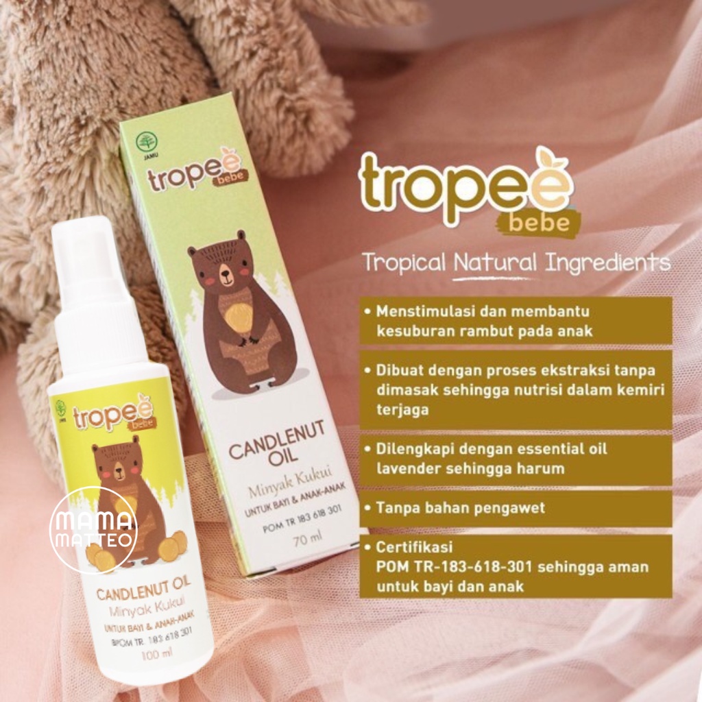 TROPEE BEBE Candlenut Oil Minyak Kemiri / Shampoo Kemiri / Hair Lotion Original / Winter Sky / BANDUNG