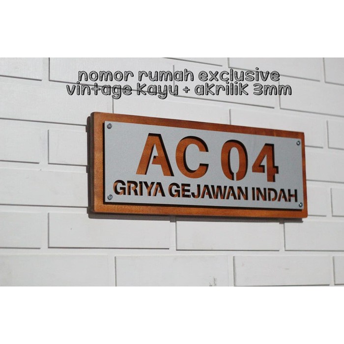 

Order Langsung RETRO Nomor / Nomer Rumah Kombinasi Kayu dan Akrilik / Acrylic - akm01 terbaik
