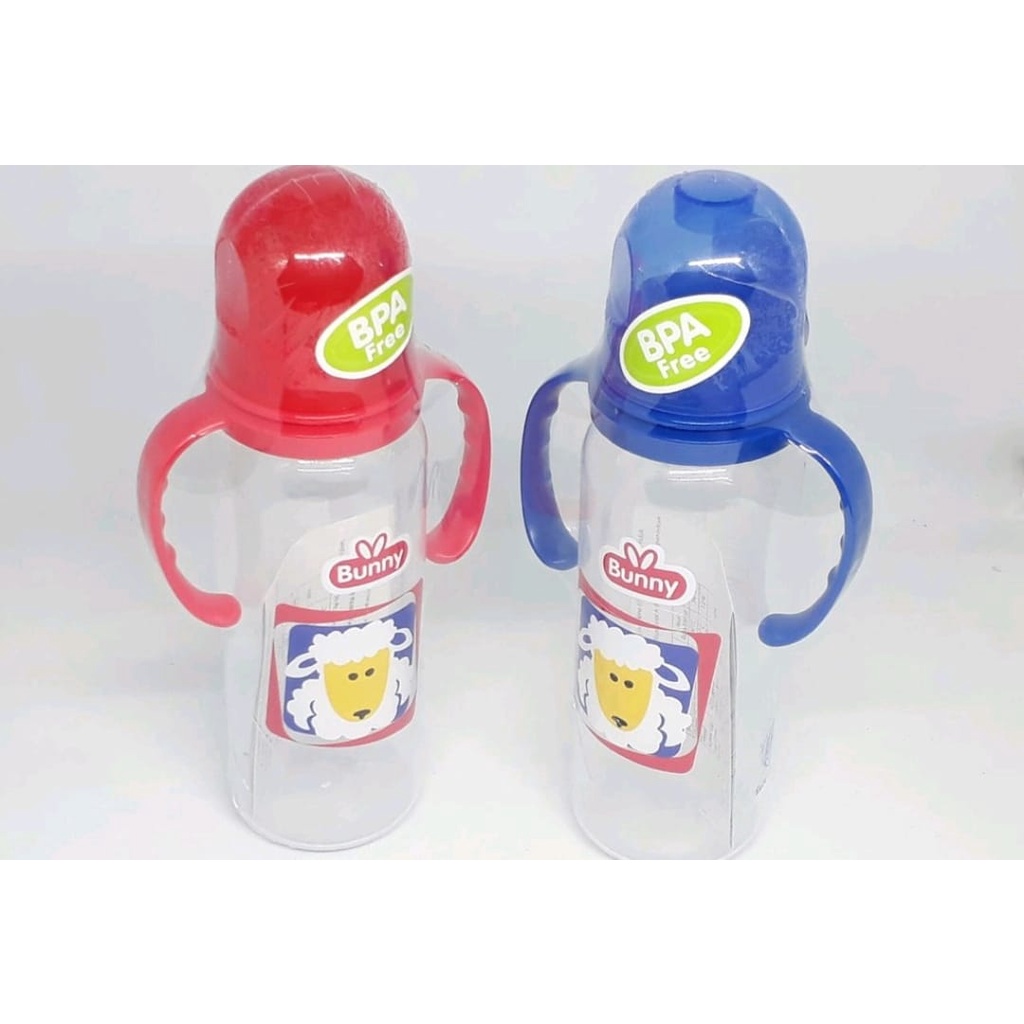 Botol susu besar 250 ml merk lusty bunny gagang BPA free