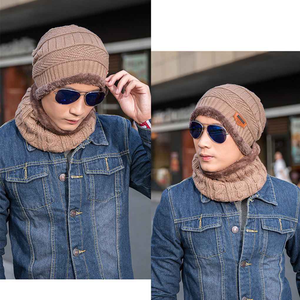 TOPI KUPLUK PRIA DEWASA BAHAN RAJUT TOPI MUSIM DINGIN PENDAKI GUNUNG W18
