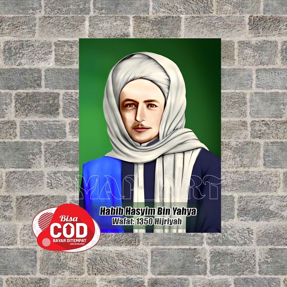 HIASAN DINDING / WALDECOR / Habib Hasyim bin Umar bin Yahya / 20X30CM - Syafa Store Decor