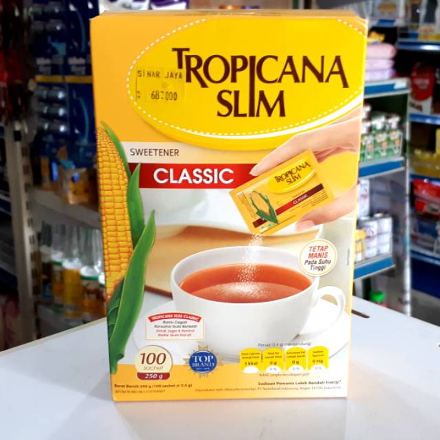

TROPICANA SLIM SWEETENER 100 SACHET CLASSIC