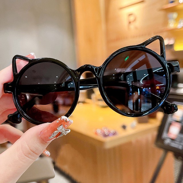 ( GS ) KACAMATA ANAK / KACAMATA ANAK LUCU  BENTUK TELINGA KUCING B/ KID SUNGLASSES