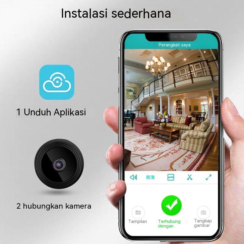 【COD】A9 1080P HD Mini Spy Camera Tersembunyi Kecil Portabel Wireless Micro Home Security Surveillance Camera/Wireless A9 Mini Camera Wifi/Mini Spy Tersembunyi 1080P Full HD Kamera DVR Mobil HD Spy Hidden CCTV WIFI KAMERA CCTV MINI