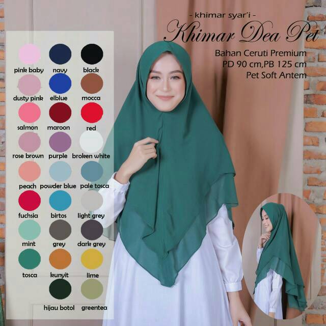 PROMO HIJAB BEST SELLER KHIMAR SYAR'I - CERUTY PREMIUM