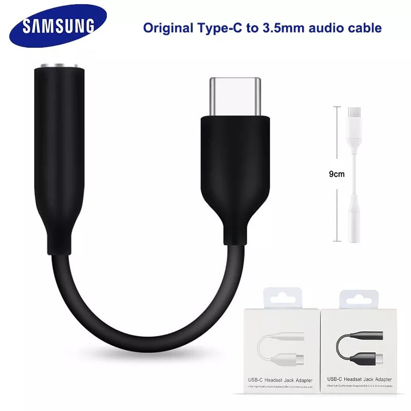 SAMBUNGAN EARPHONE AUDIO CONVENTER SAMSUNG TAB S8 ULTRA HEADSET OTG TYPE C TO JACK 3.5MM ORIGINAL