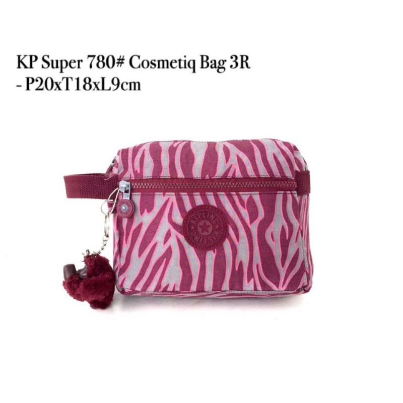 Kosmetik pouch kp super 780 cosmetic bag 3ruang