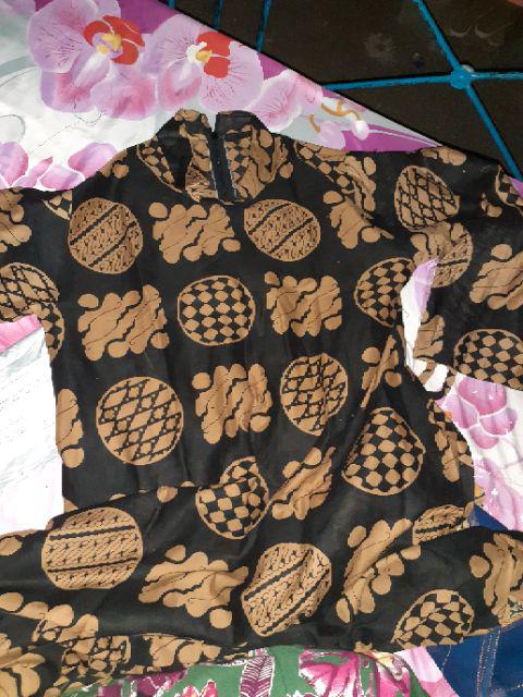 Terlaris Serut Genes Jelita Tunic Navbor Yelbor Whitbor Creambor Tunik Batik Modern Hrb030 Dolbi Dob