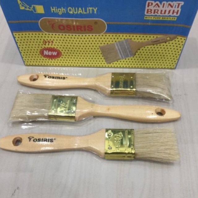 

1-1/2”inchi OSIRIS 311 PUTIH kuas cat paint brush osiris 1,5inci bulu putih bagus gagang kayu 1.5” inci model buaya 11/2”inci