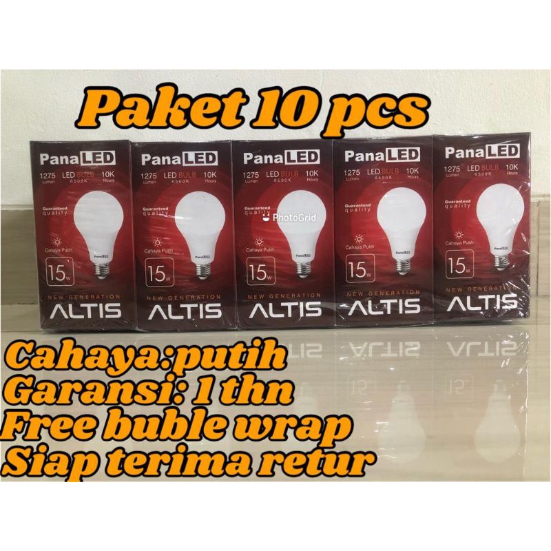 BOHLAM LED PANALED ALTIS 15 W PAKET 10 PCS