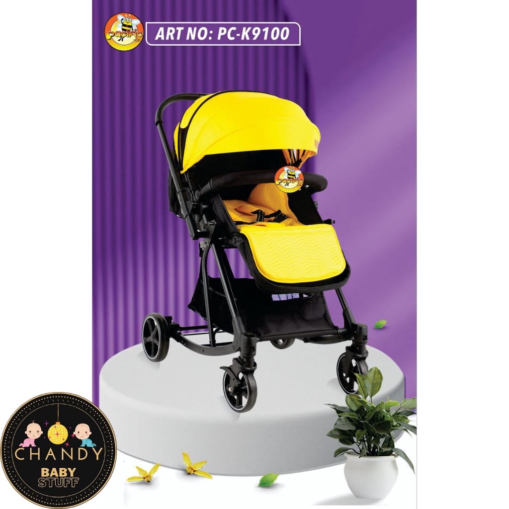 BABY STROLLER PC-K9100 PASIFIC KERETA DORONG BAYI CABIN SIZE (ROCKER &amp; REVERSIBLE STIR)