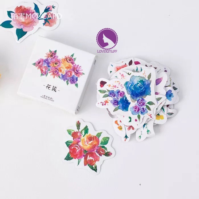 

STICKER DECO LOVELY FLOWER BUNGA STICKER SCRAPBOOK DIARY JOURNAL BUJO LOVERSTUFF