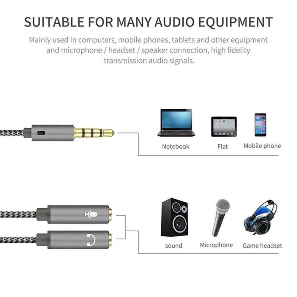 POPULAR Jack Kabel AUX Populer Headset Baru Male To 2female Kabel Audio