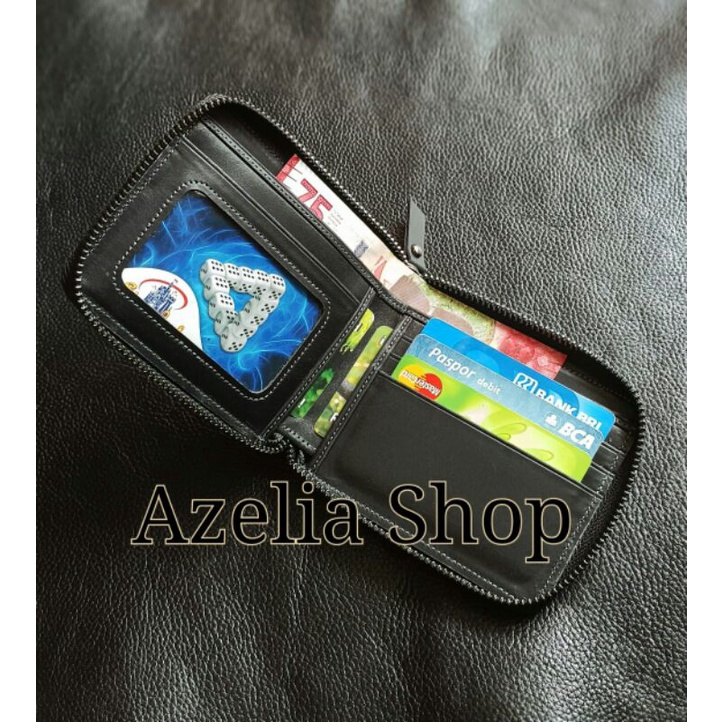 dompet kulit wanita resleting-sapi asli
