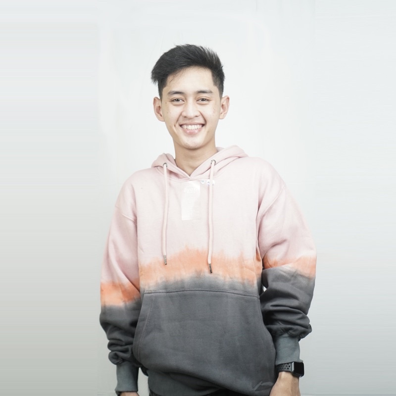 [OVERSIZE] Hoodie BYAZ Ombre Colour Dye X UNA