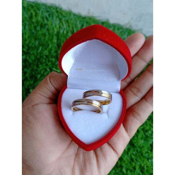 CINCIN COUPLE TITANIUM ANTI KARAT SELAMANYA BG000