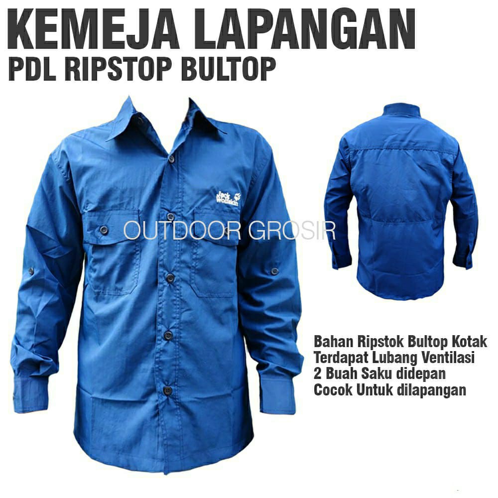 Kemeja Tactical Lengan Panjang Pria - Kemeja Taktikal - Kemeja PDL - Baju PDL - Baju Lapangan