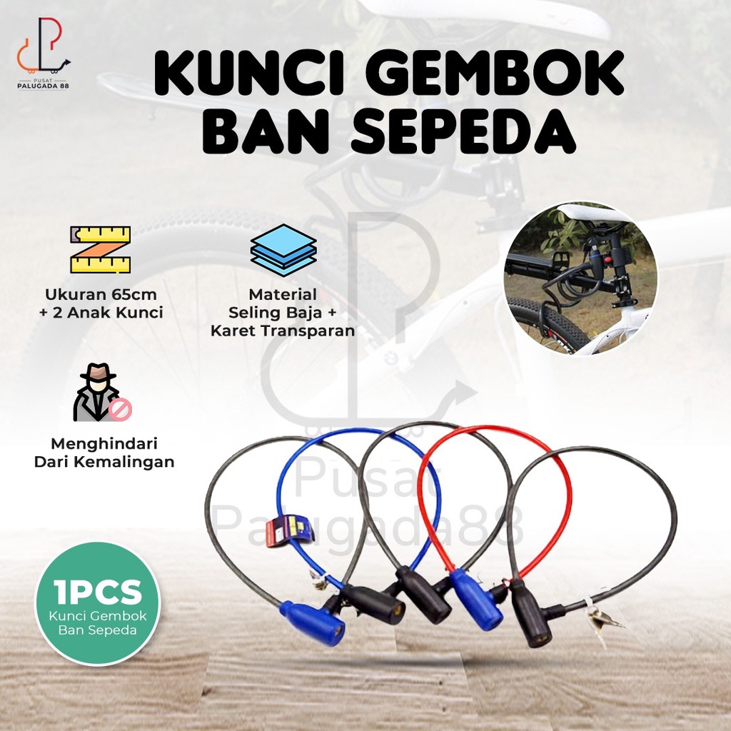 Kunci Gembok Ban Sepeda Murah / Bicycle Lock C-0-2