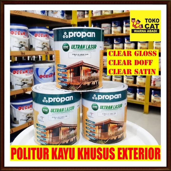 CAT POLITUR PROPAN ULTRAN LASUR 1 LITER CLEAR GLOSS - SATIN - DOFF