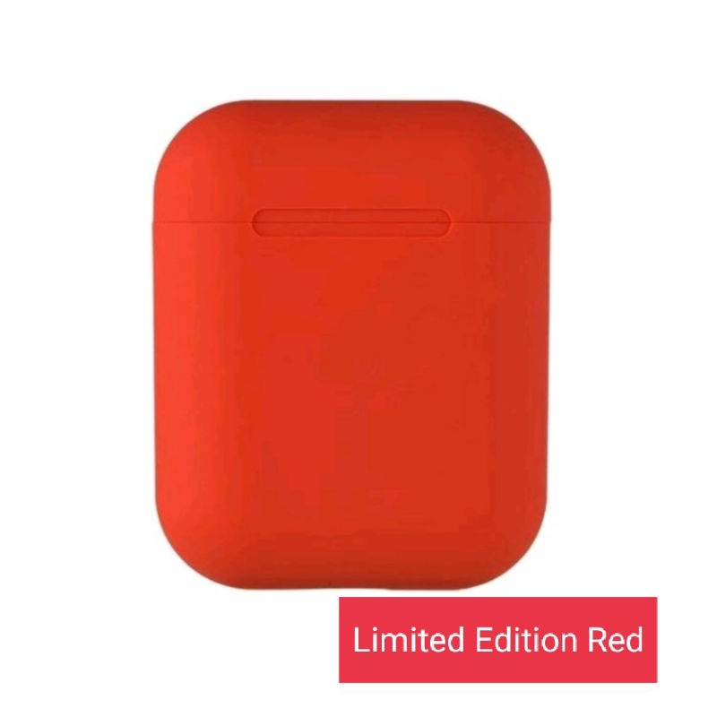 HEADSET BLUETOOTH TWS INPODS I12 MACARON EARPHONE-Red limited edition