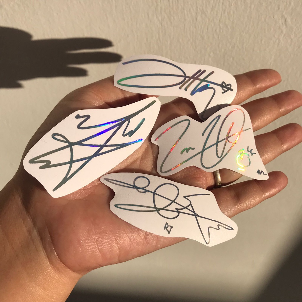 

N C T SIGNATURE STICKER HOLOGRAM