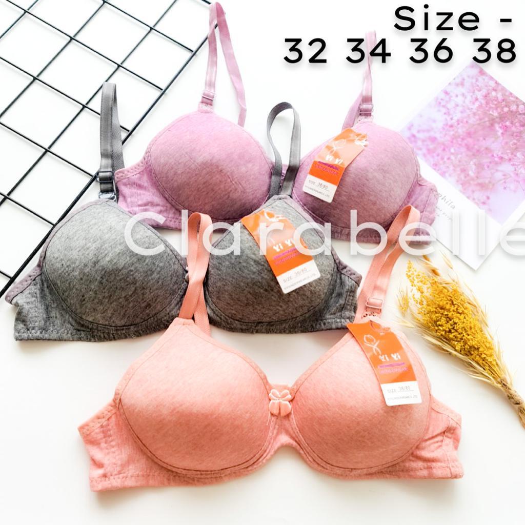 Bra YIYI Busa Tipis Tanpa Kawat Import / BH Wanita Remaja Dewasa Import