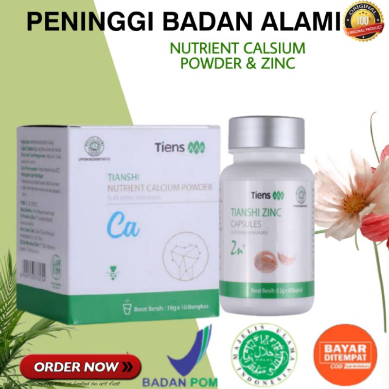 

[COD] Peninggi Badan Tiens Original Asli Murah Susu NHCP & Zinc Tianshi