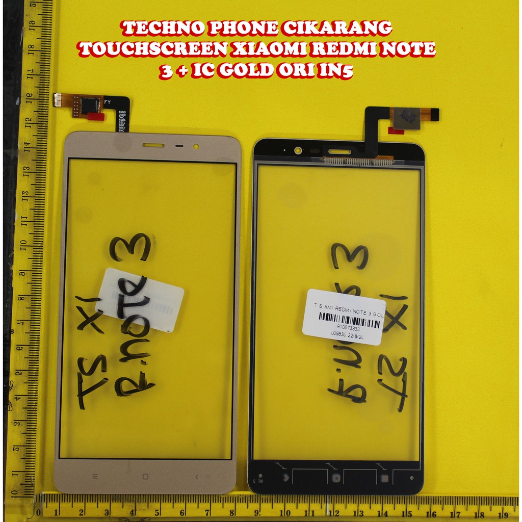 LAYAR SENTUH TOUCHSCREEN TS XIAOMI REDMI NOTE 3 + IC GOLD IN5  = REDMI NOTE 3 PRO