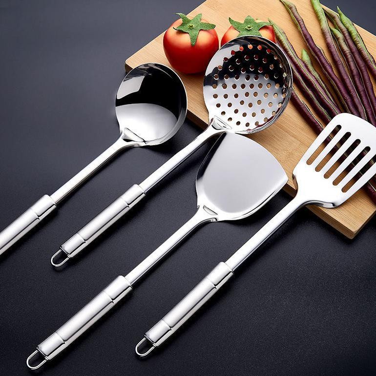 [ASS] Spatula Stainless Set Isi 4pcs / Sodet / Sutil / Kitchenware Stainles