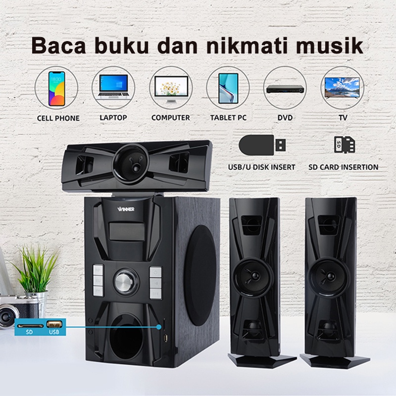 T1 3.1 saluran bluetooth speaker home theater 60W(815)