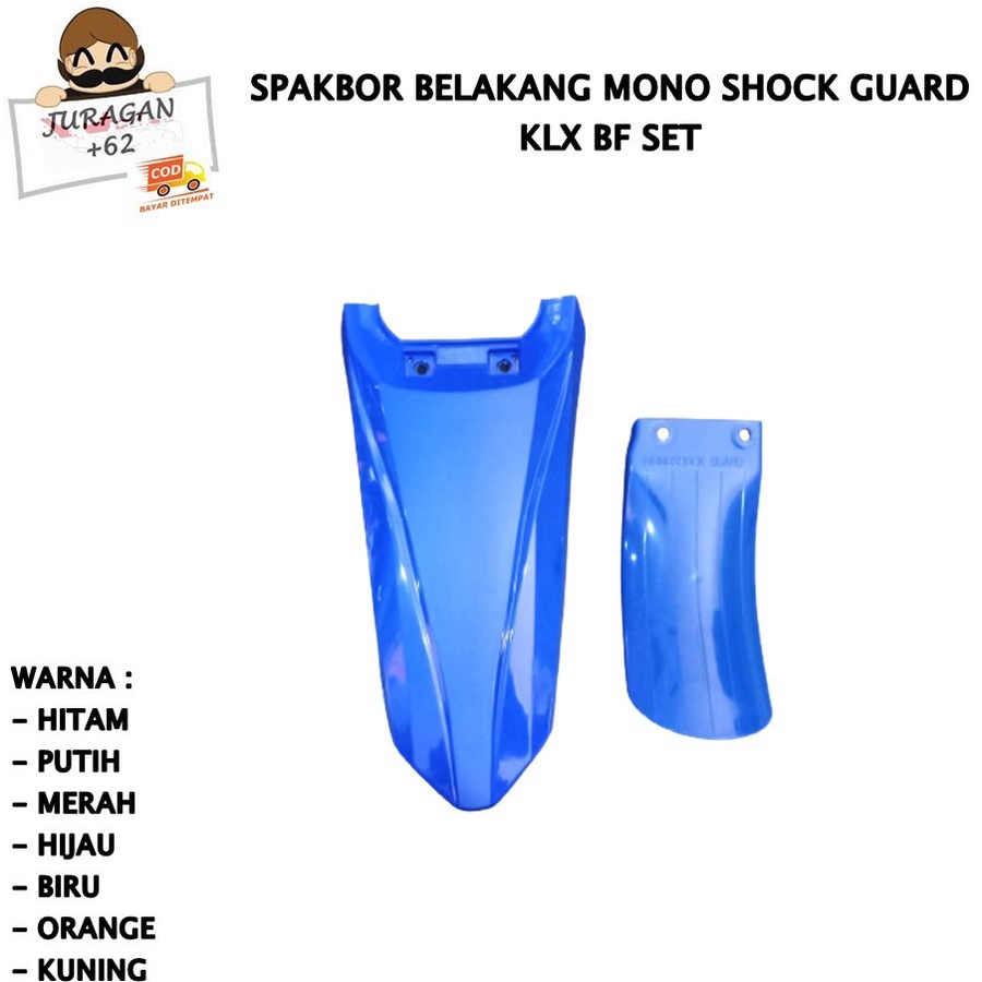 SPAKBOR SET KLX BF BIG FOOT150 250 DTRACKER BELAKANG COVER LUMPUR MONOSHOCK D TRACKER