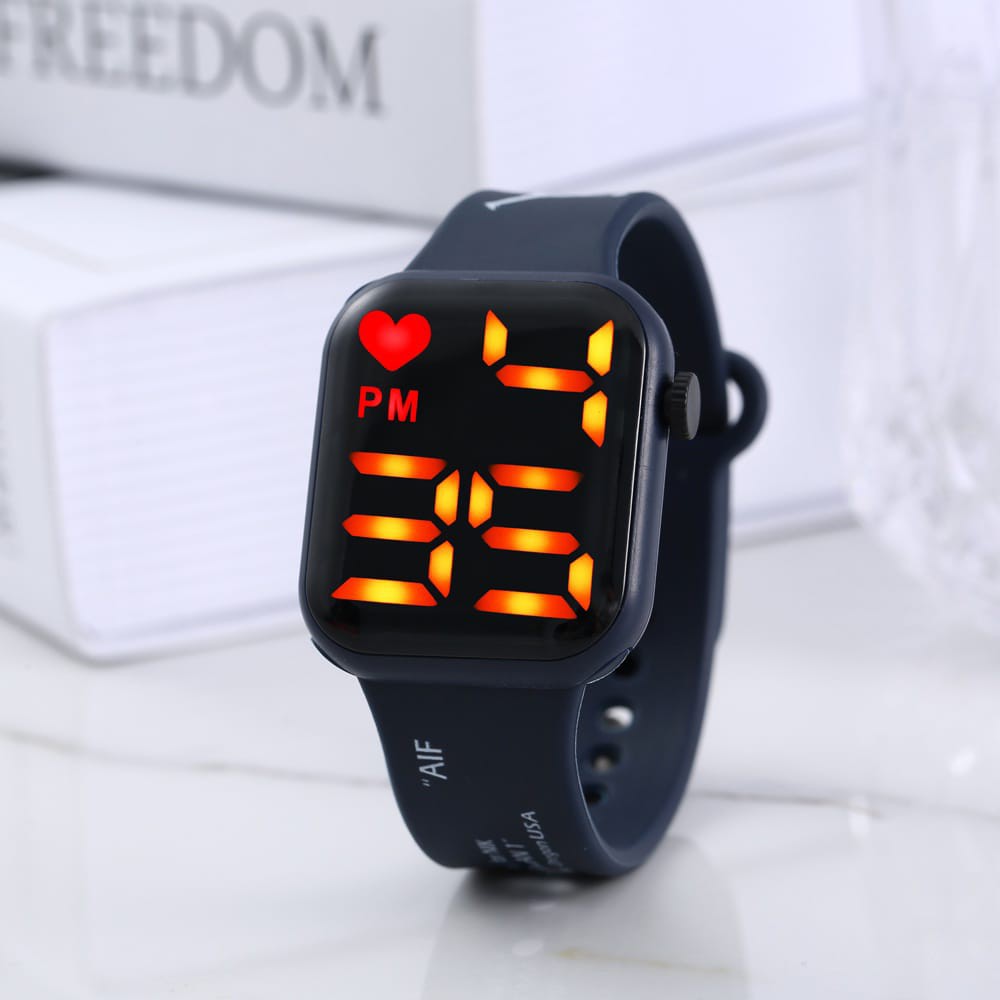 JAM TANGAN WANITA/PRIA TREND LED DIGITAL STRAP RUBBER TERLARIS TW-15