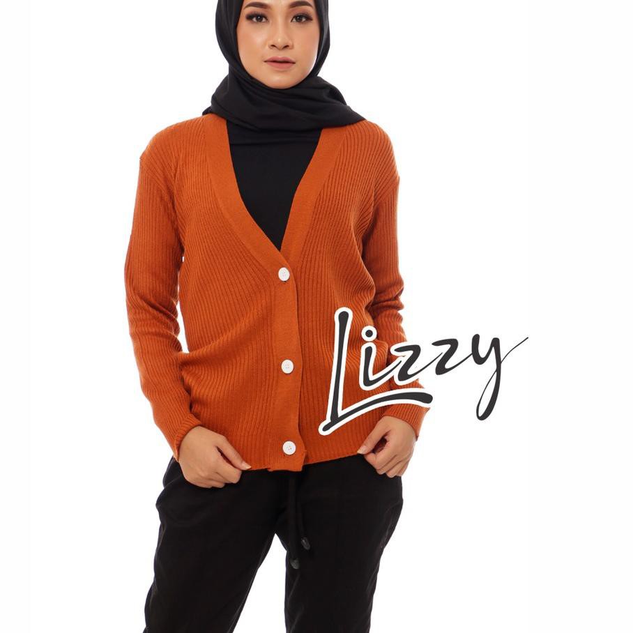 「Laku Keras」 BIG BUTTON Cardigan Lizzy .,,.,.,