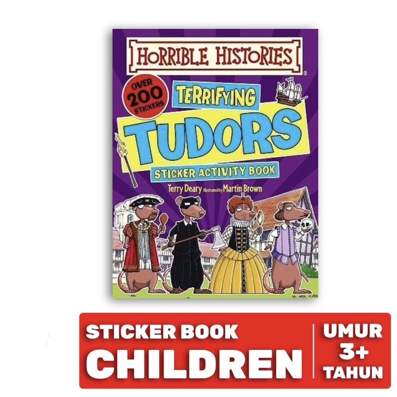 Horrible Histories Book Kids Buku cerita anak Sticker