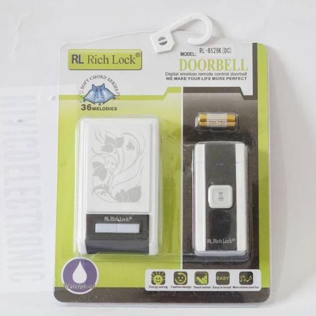 Door Bell AC DC Rich Lock Remote 36 Nada Ada Suara Assalamualaikum