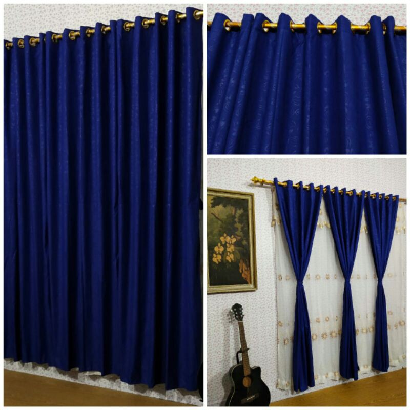 GORDEN PINTU JENDELA SMOKERING 12RING Size 220X135 KATUN DISPERSE EMBOS MOTIF AESTHETIC MURAH