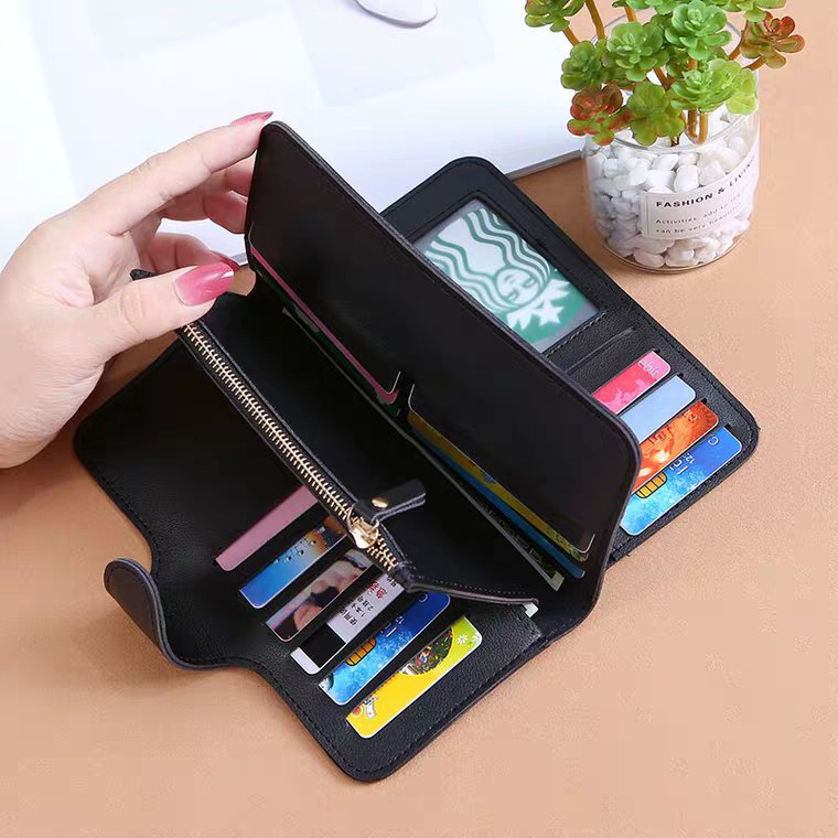 Dompet panjang import wanita kualitas premium Flap