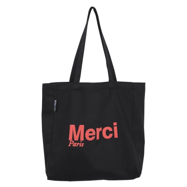 TOTEBAG WANITA MOTIF MERCI PARIS - TOTEBAG TERMURAH