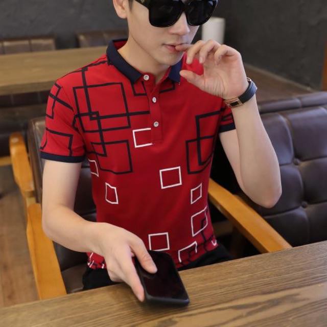 Amspro Baju wangki pria baju pria kaos polo pria Vinza