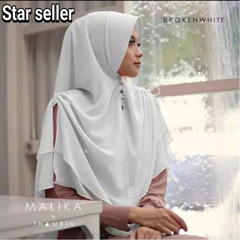 Jilbab Hijab kerudung instant khimar malika syari 2 layer termurah