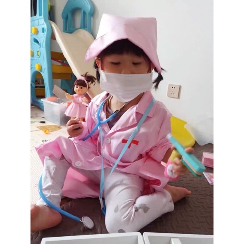 kostum baju anak children costum doctor police fireman nurse worker kostum hallowen