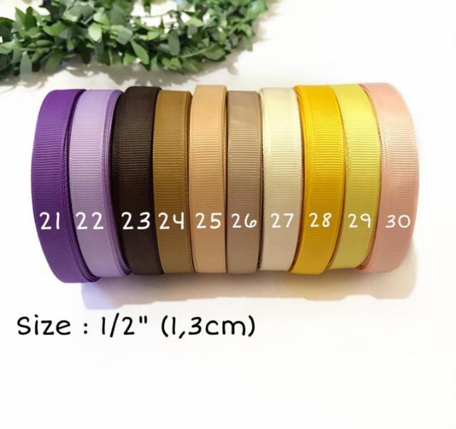 20 YARD - 1.3 cm | PITA GROSGRAIN GGF (1/2 INCH)