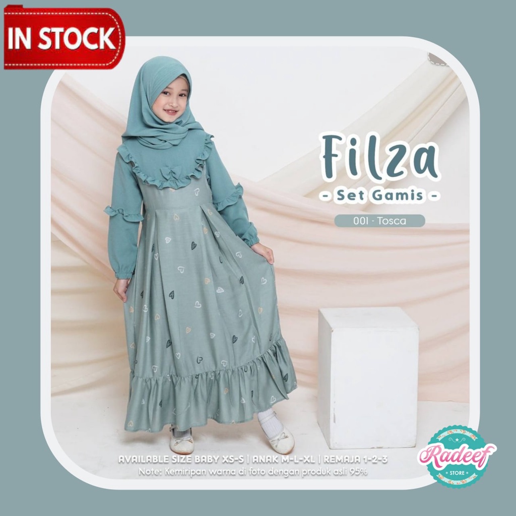SET GAMIS ANAK TERBARU FILZA SERIES BY PAKU PAYUNG