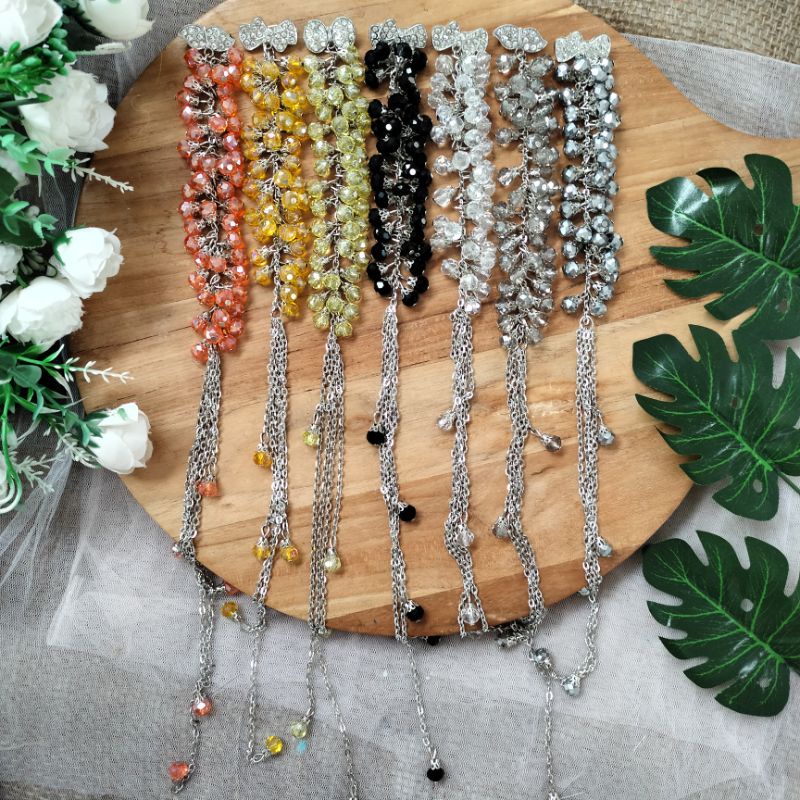 Syaira brooch / bros dagu juntai panjang