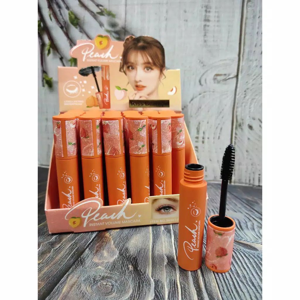 (CYBER) COD MASCARA KISS BEAUTY PEACH 56501 LONGLASTING Ready Stock