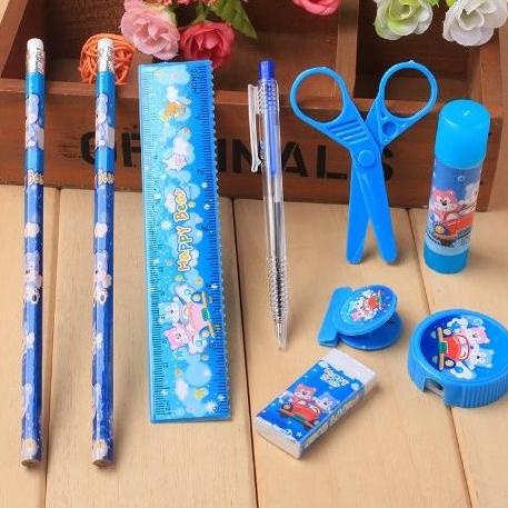 

Perlengkapan Alat Tulis Menulis Sekolah Belajar Pensil Penghapus 1 Set